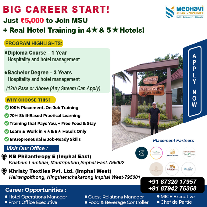 Join Medhavi Skills University &ndash; Earn While You Learn in 4? & 5? Hotels